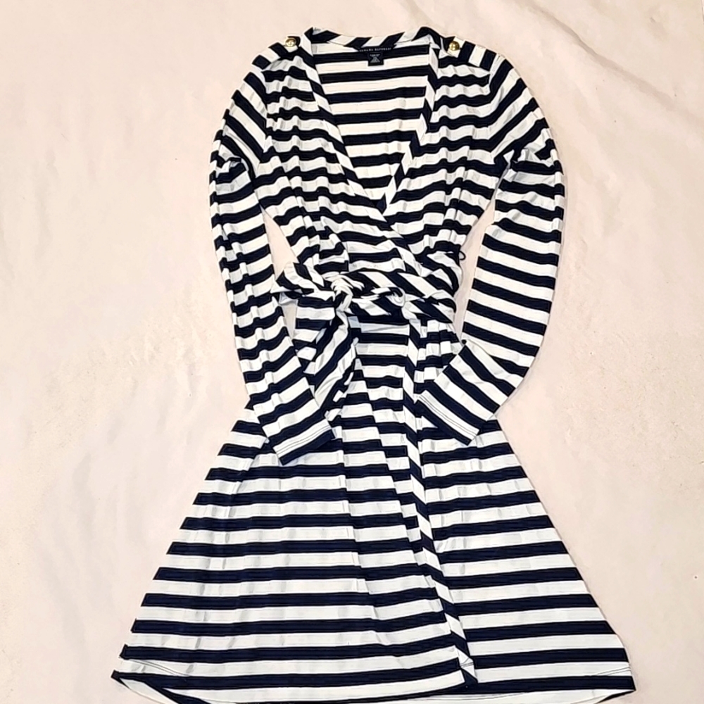 Banana Republic Black & White Wrap Dress